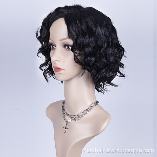 Cheap Black Ladies Short Pixie Cut Wig Natural Black Pixie Wig for Black Women With Short Forehead No Glue  Short Hair Wig